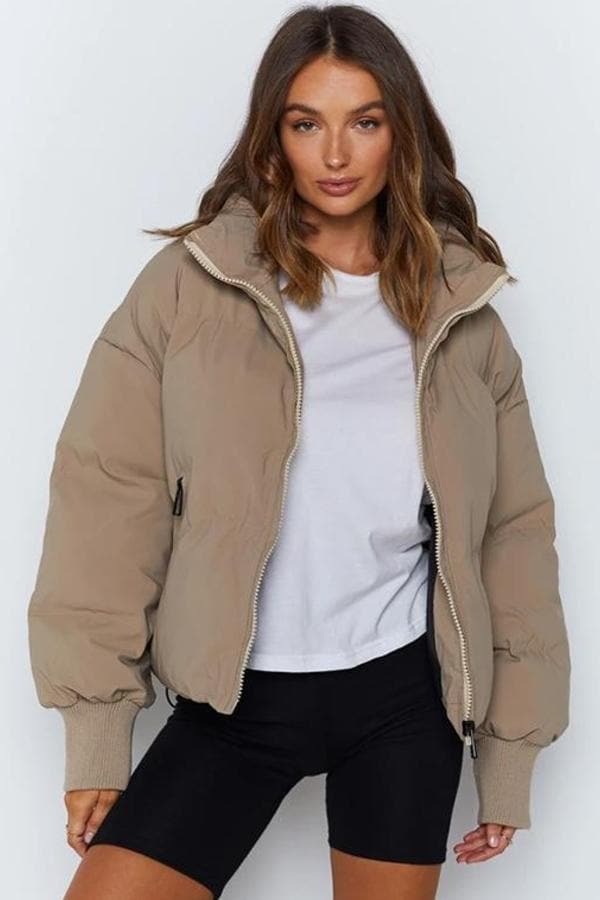 Warm Women's Quilted Puffer Coat - Nocini