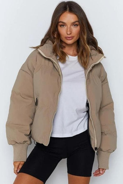 Warm Women's Quilted Puffer Coat - Nocini