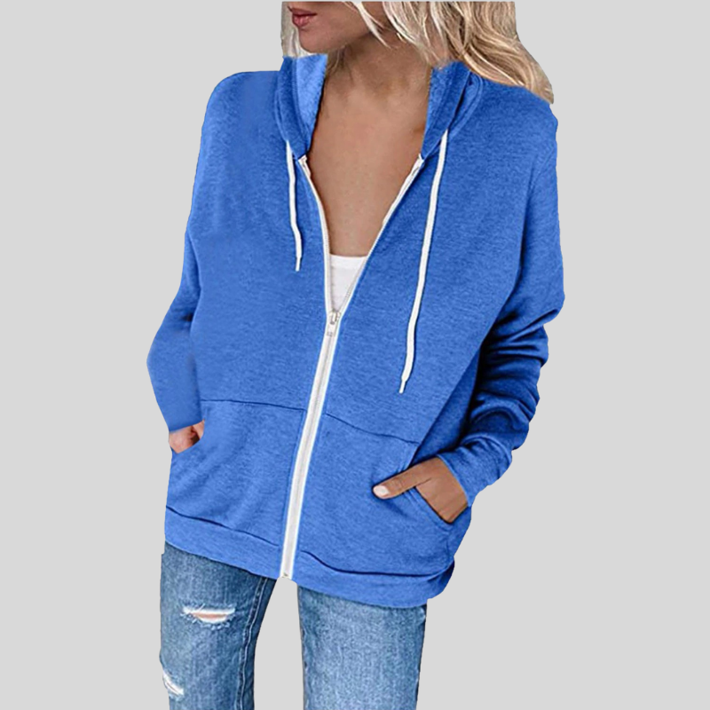 Warm Zip Up Coat for Women - Nocini