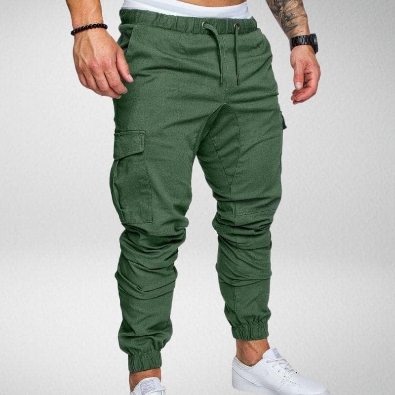 Comfortable Men's Jogger Pants with Elastic Waist - Nocini