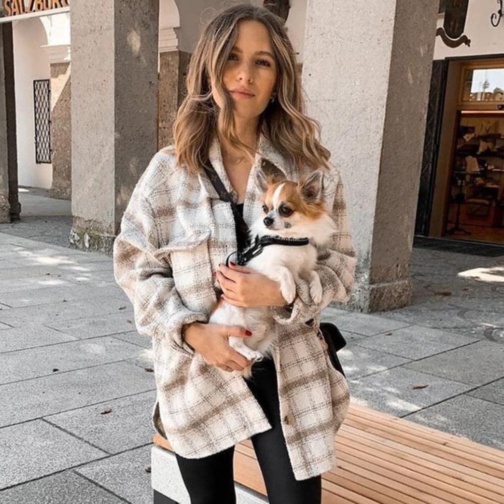 Relaxed Fit Women's Shirt Jacket with Pockets - Nocini
