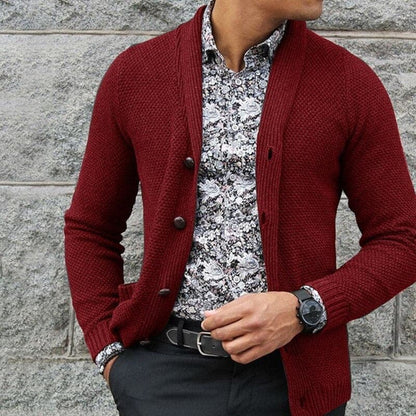 Classic Men's Slim Fit Cardigan Sweater - Nocini