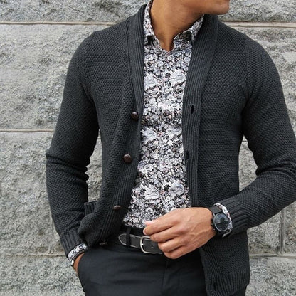 Classic Men's Slim Fit Cardigan Sweater