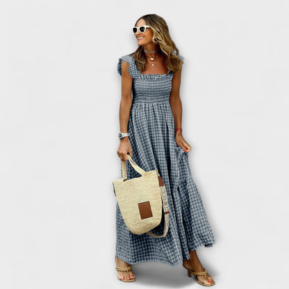 Elegant Long Sleeve Floor Length Party Dress