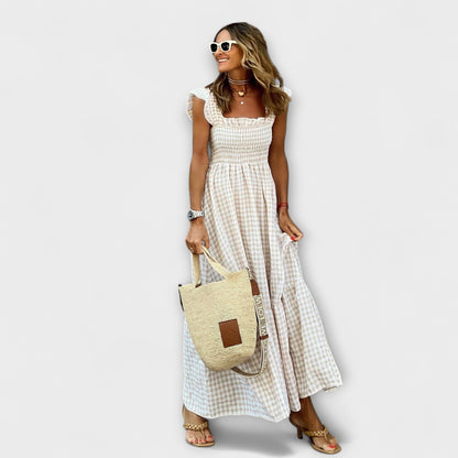Elegant Long Sleeve Floor Length Party Dress - Nocini