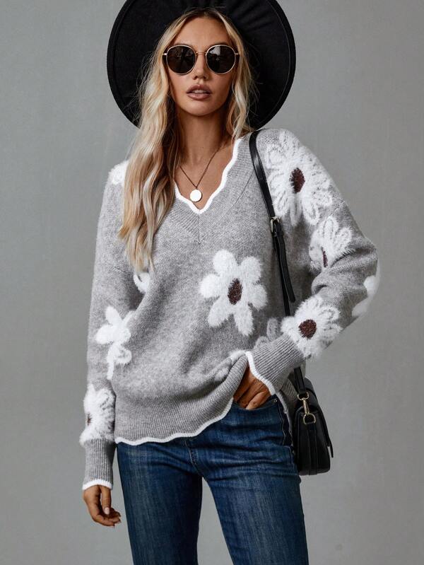 Stylish Crew Neck Sweater