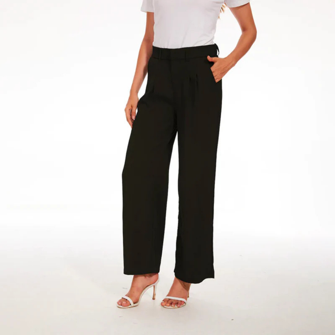 Elegant Women's Loose Fit Wide Leg Pants