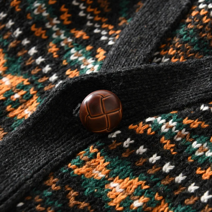 Classic Mens Vintage Style Knit Cardigan Sweater