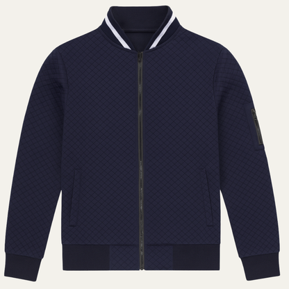 Slim Fit Men's Zip Up Padded Bomber Jacket - Nocini