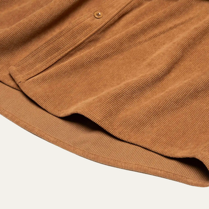 Relaxed Fit Corduroy Button Down Men's Shirt