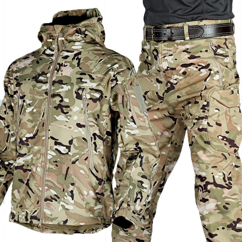 Waterproof Mens Outdoor Jacket Set