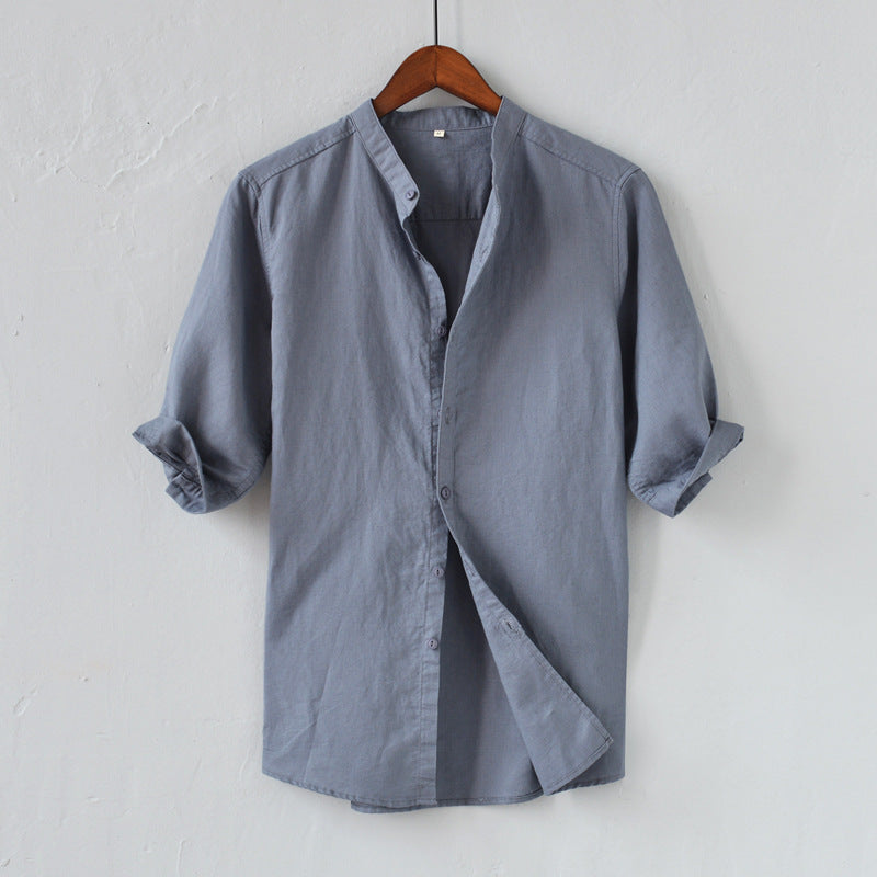 Casual Linen Men's Relaxed Fit Shirt