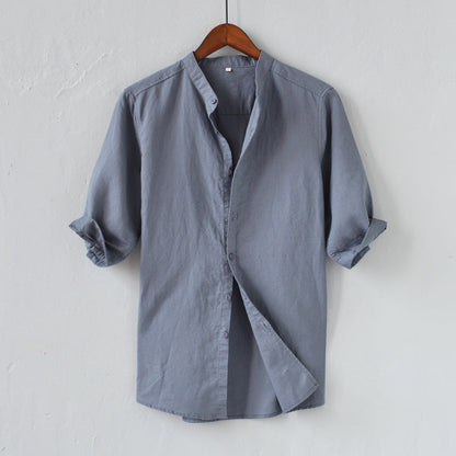 Casual Linen Men's Relaxed Fit Shirt