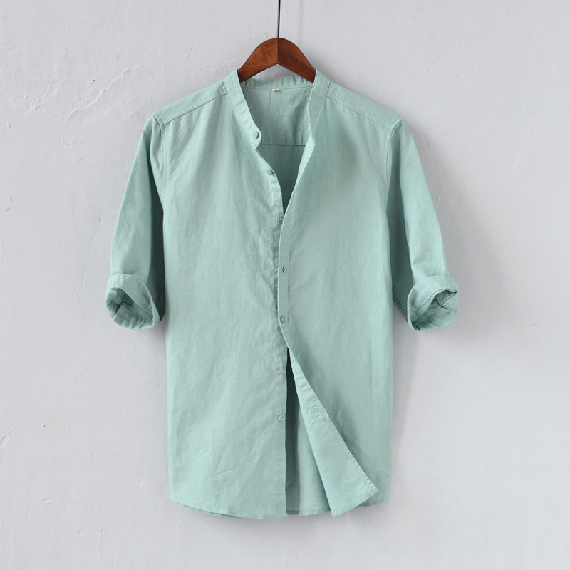 Casual Linen Men's Relaxed Fit Shirt