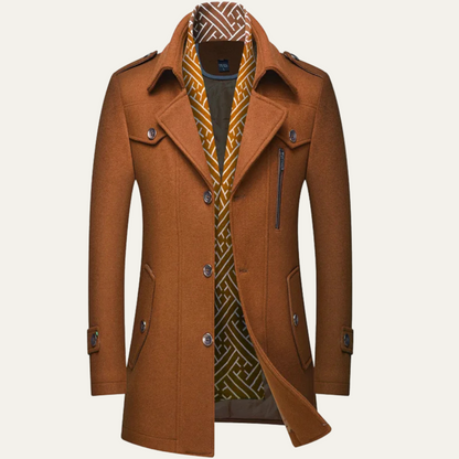 Classic Men's Waterproof Double Breasted Trench Coat