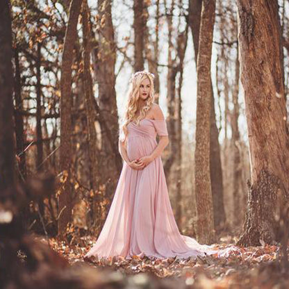 Comfortable Pregnant Lady Maxi Dress