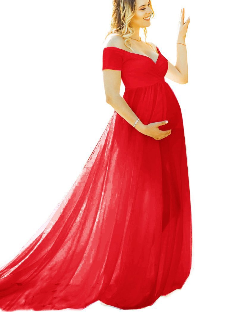 Comfortable Pregnant Lady Maxi Dress