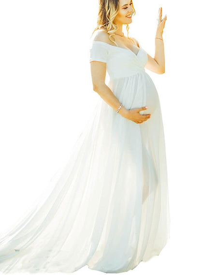Comfortable Pregnant Lady Maxi Dress - Nocini