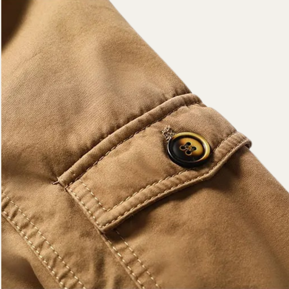 Warm Men's Fleece Lined Hooded Parka Coat
