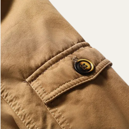 Warm Men's Fleece Lined Hooded Parka Coat