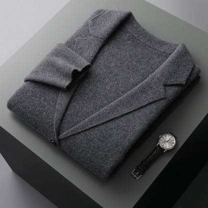 Relaxed Fit Men's Open Front Cardigan Sweater