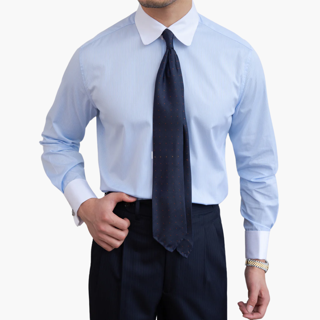 Classic Casual Shirt with Contrasting Trim