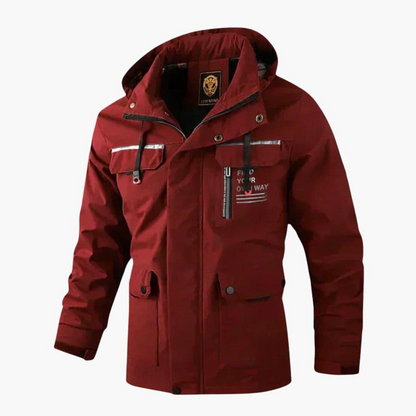 Practical Men's Zip Up Waterproof Jacket
