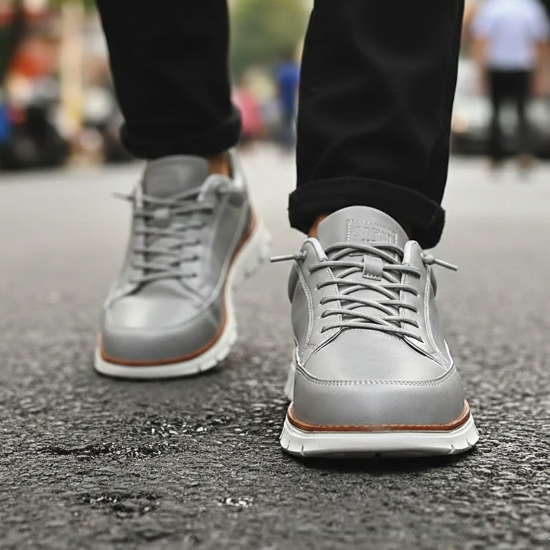 Cruelty Free Leather Lace Up Sneakers