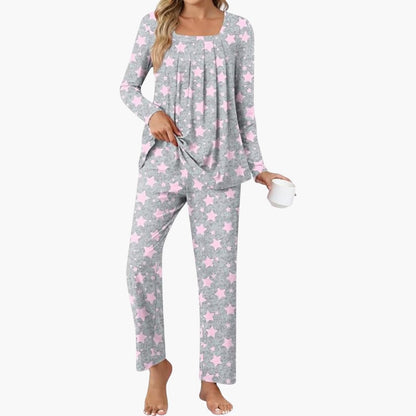 Cozy Women's Star Print Pajamas