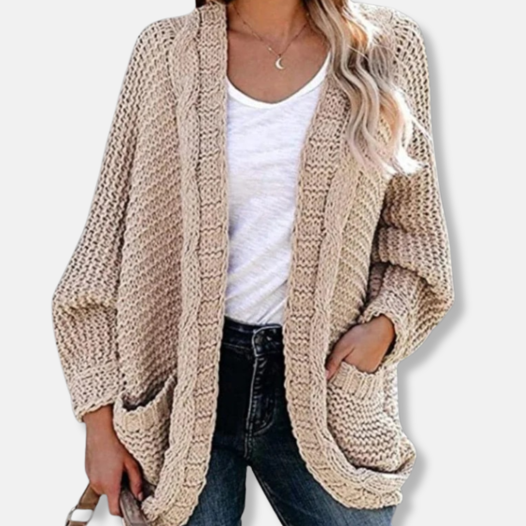 Cozy Oversized Wool Open Front Cardigan