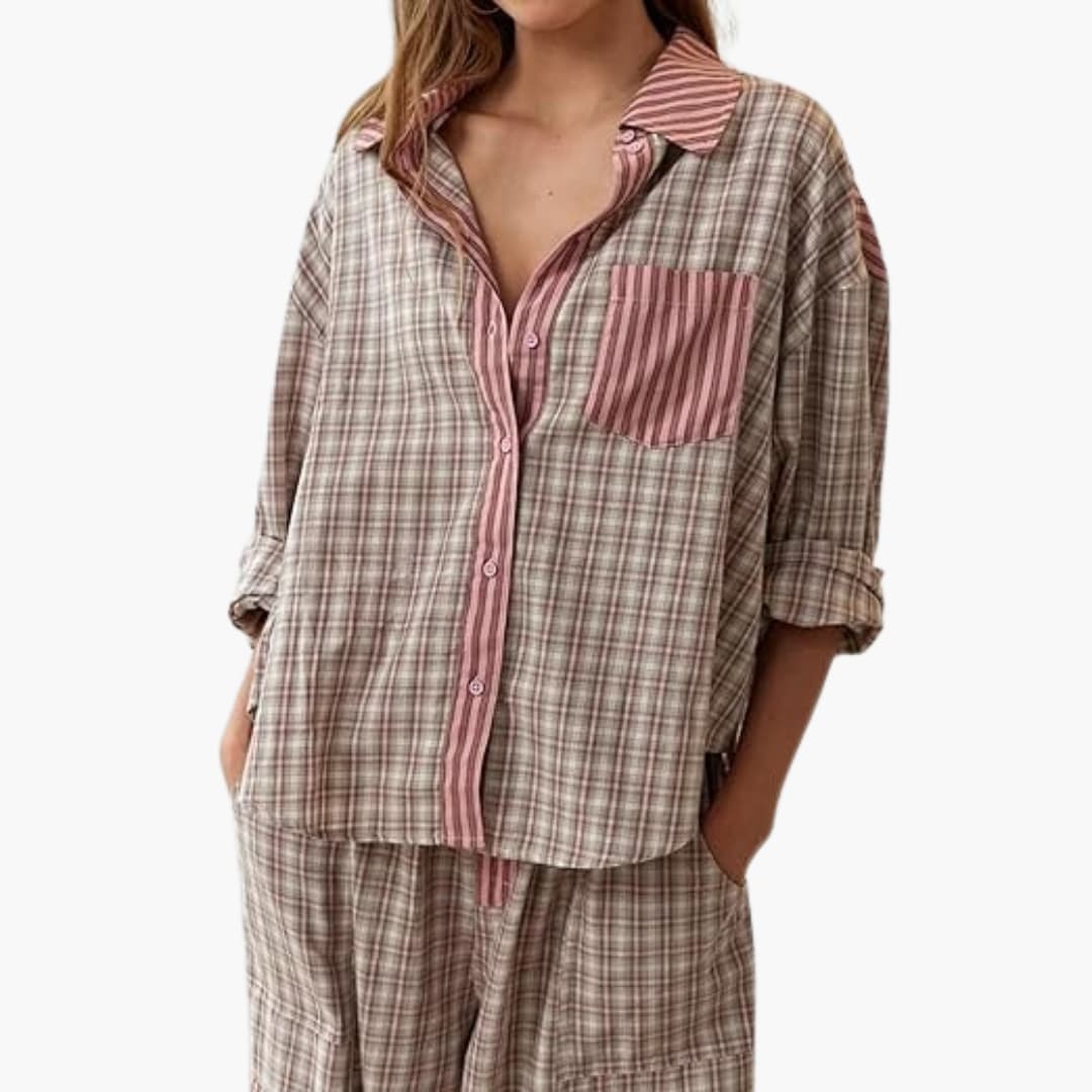 Comfortable Sleepwear Set for Women with Soft Pants - Olytrend