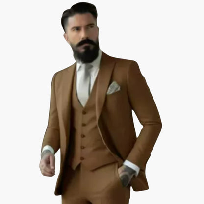 Slim Fit Mens Suit - Elegant Traditional Style