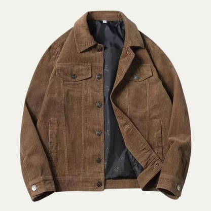 Classic Mens Corduroy Button Down Jacket
