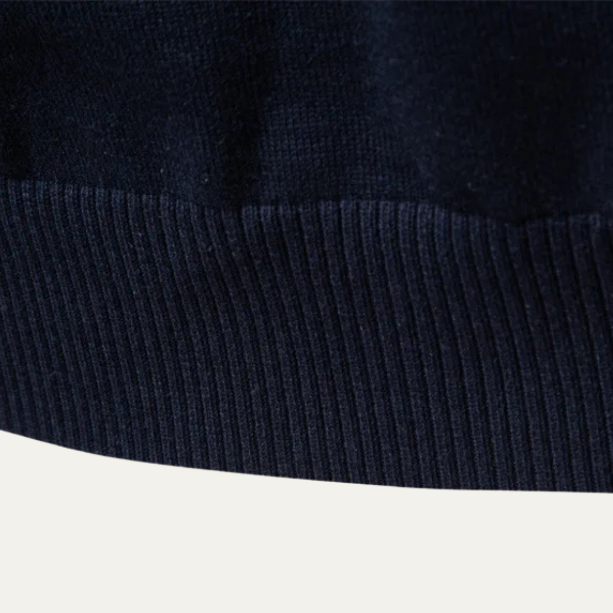 Smart Men's Zip Knit Casual Sweater