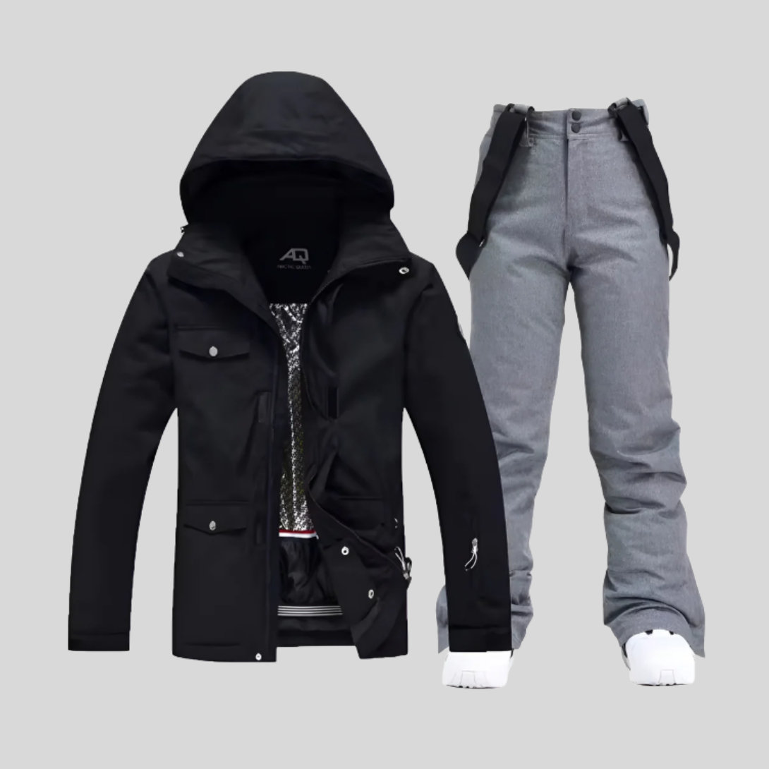 Warm Waterproof Ski Suit Women's Snow Jacket Pants Set