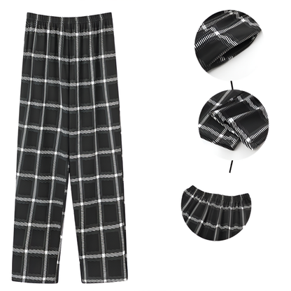 Soft Plaid Mens Sleep Pants 3-Pack