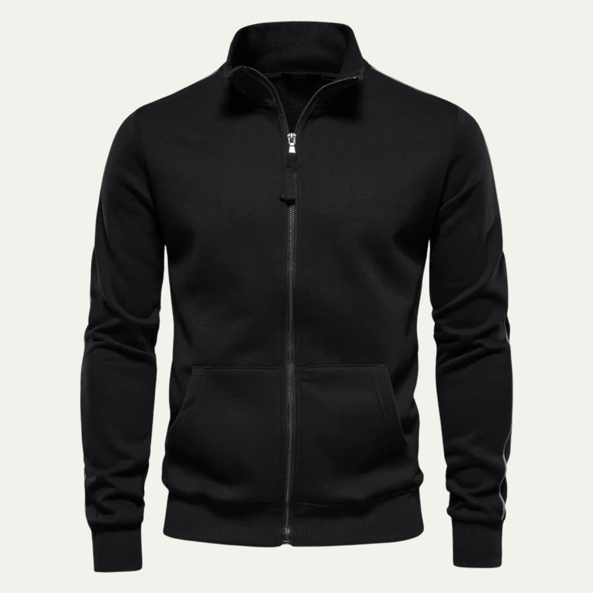 Relaxed Fit Men's Zipper Cotton Bomber Jacket