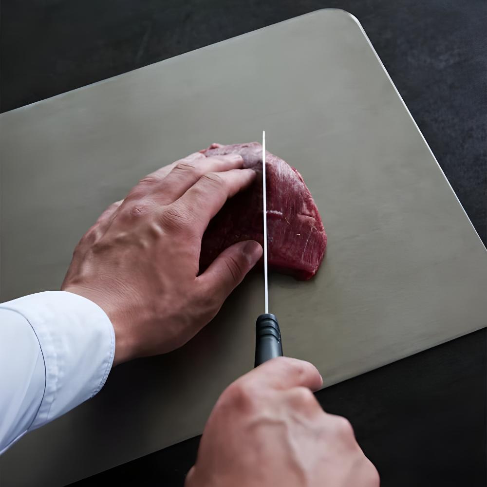 Heavy Duty Metal Chopping Board for Easy Cleaning