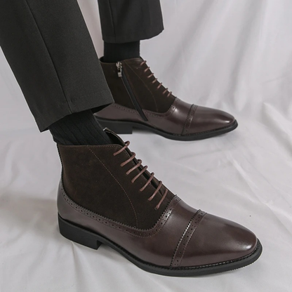 Luxury Men's Black Leather Chelsea Boots