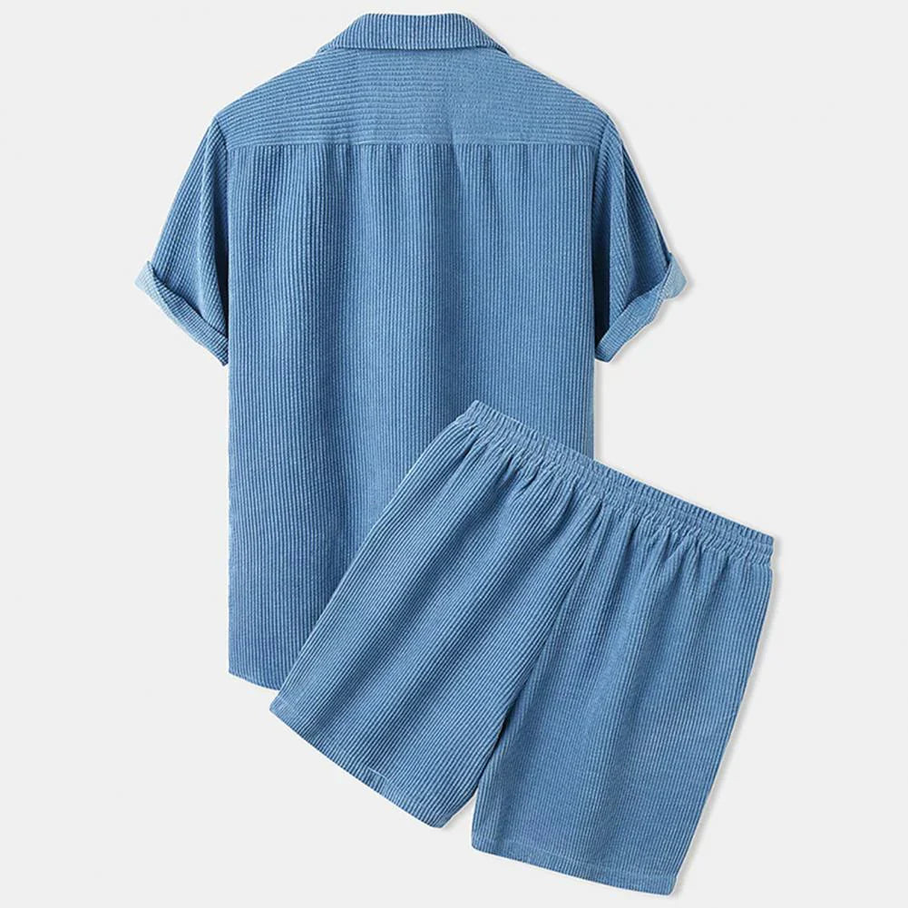 Comfortable Mens Cotton Shorts Set