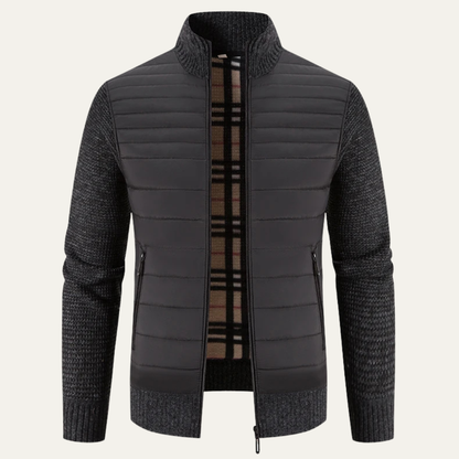 Warm Men's Padded Zipper Winter Jacket