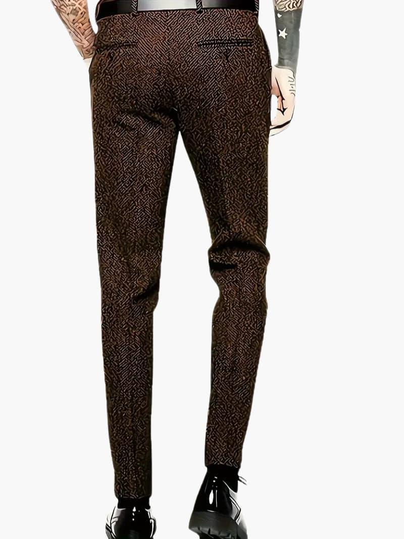 Classic Wool Pants for Men - Comfortable Slim Fit