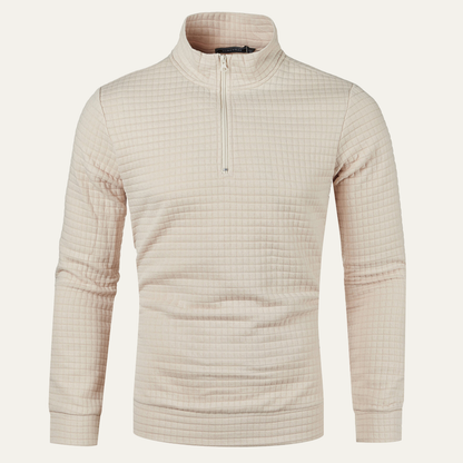 Comfortable Men's Breathable Quarter Zip Fleece Sweater