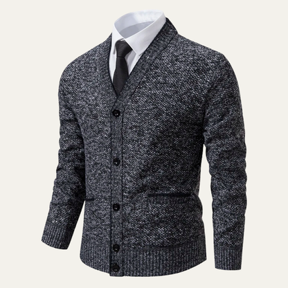 Comfortable Men's Knit V Neck Sweater Cardigan