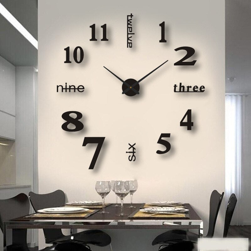 Easy Install Decorative Wall Clock - Olytrend