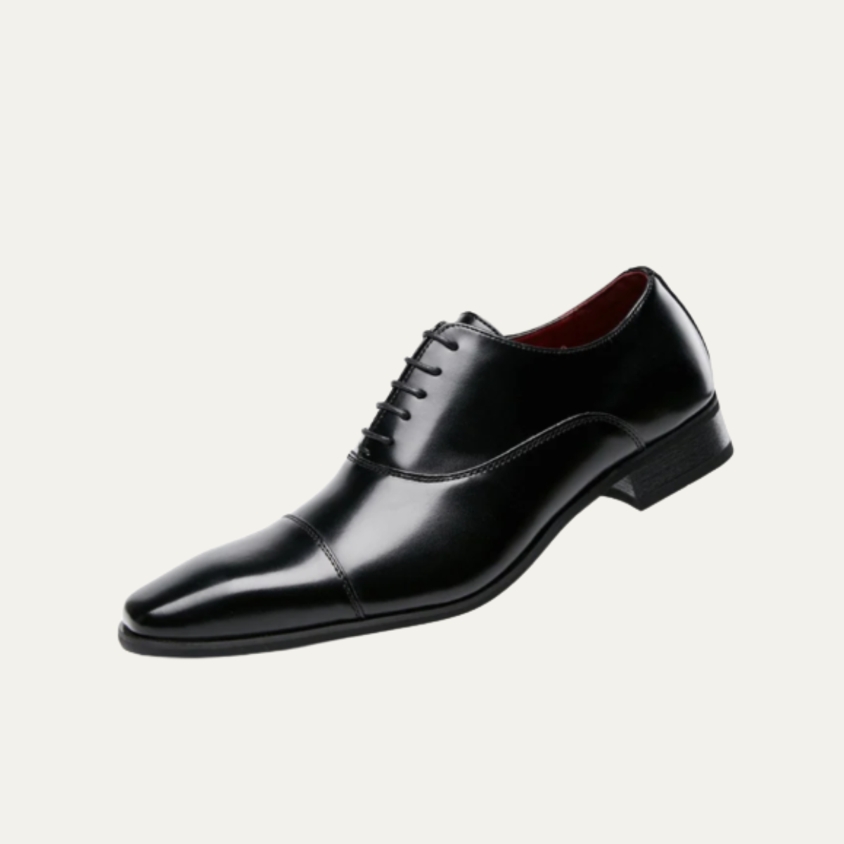 Classic Men's Black Leather Oxfords Shoes