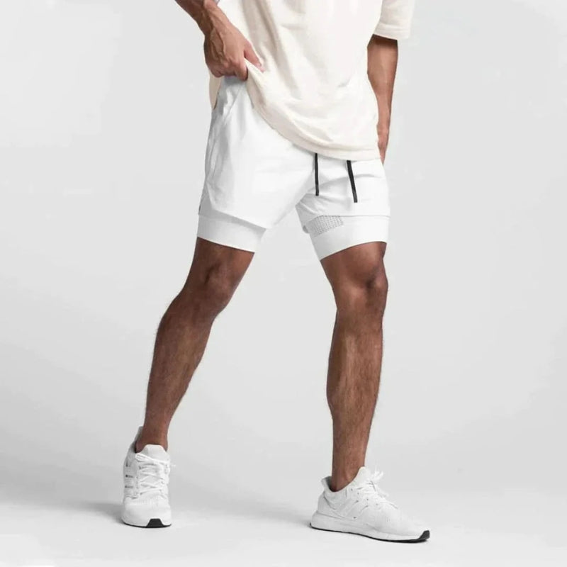 Men's Athletic Shorts with Liner for Running Training - Pexav