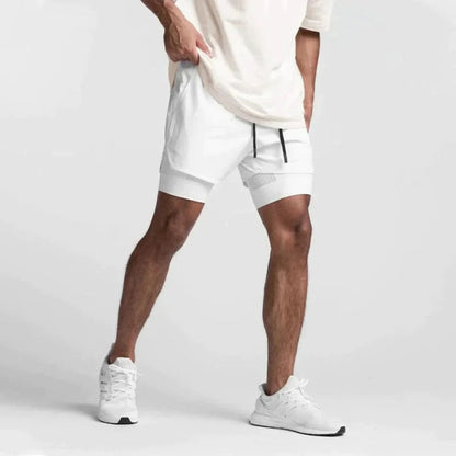 Men's Athletic Shorts with Liner for Running Training - Pexav