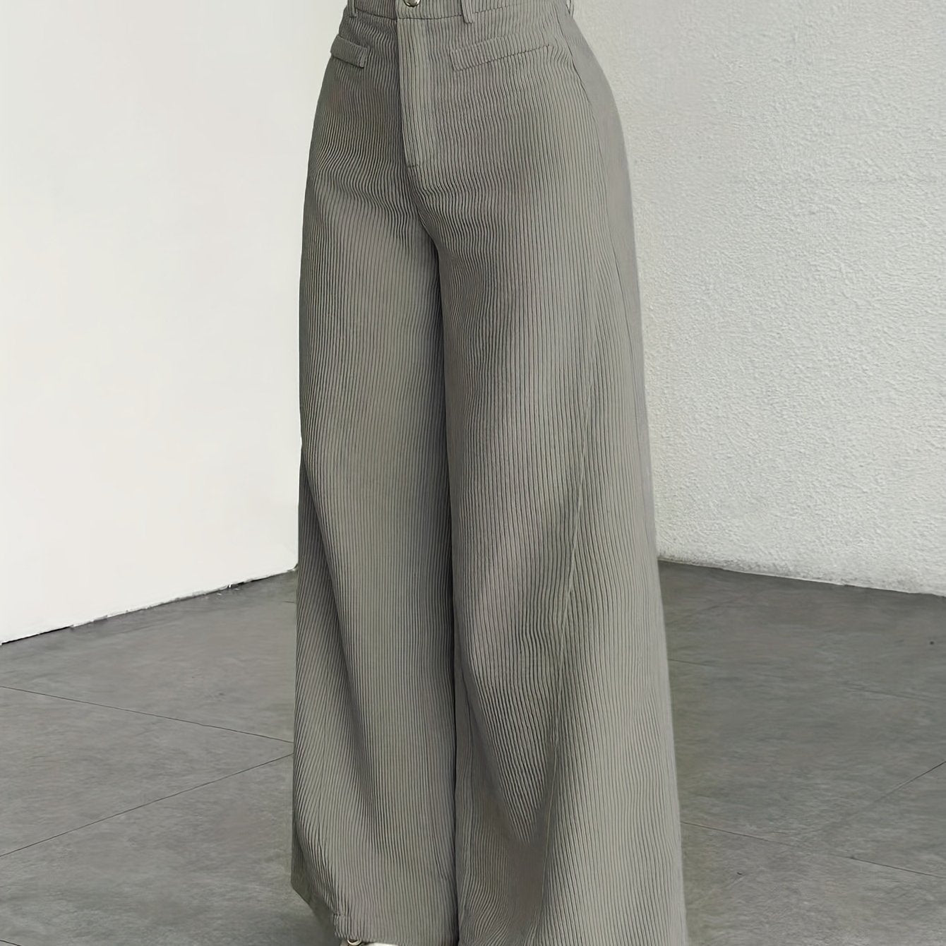 Comfortable High Waisted Wide Leg Pants