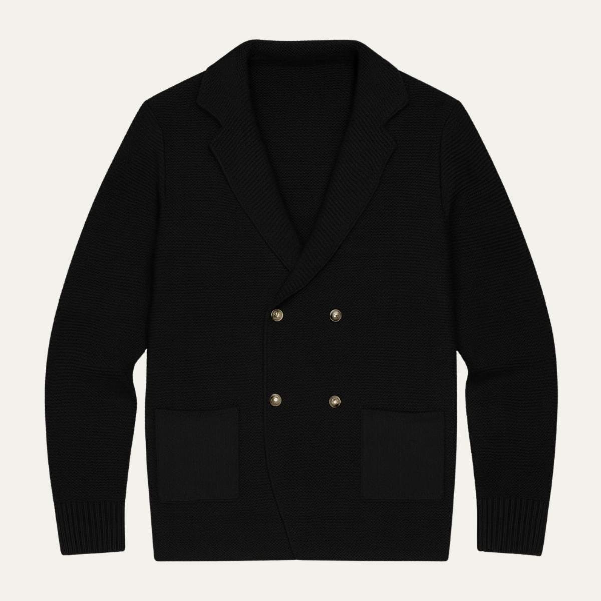 Classic Men's Double Breasted Knit Sweater - Nocini
